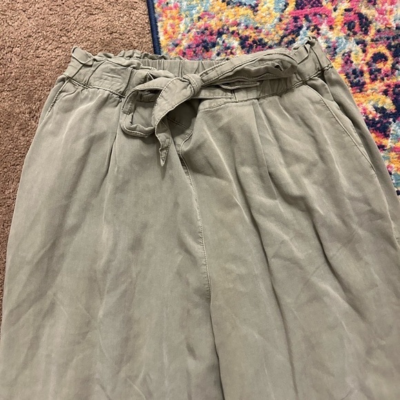 & Denim Wide Leg Elastic Tie Waist Pants - Picture 7 of 7